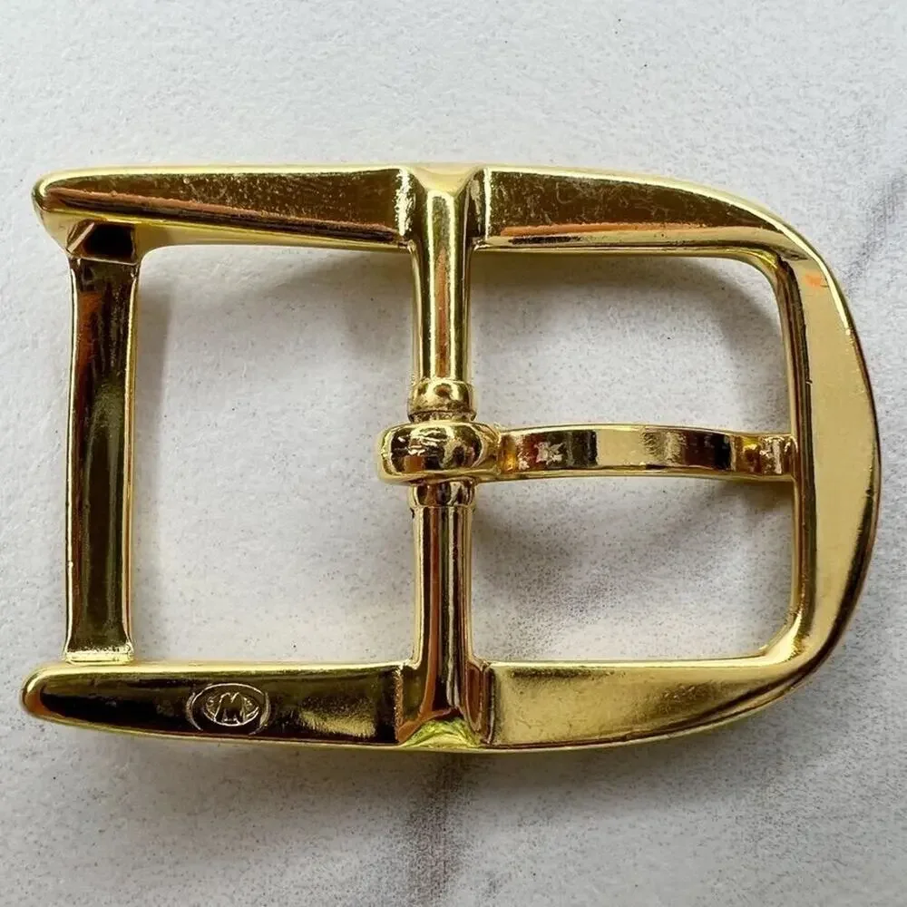 Vintage Gold Tone Simple Basic Belt Buckle for up to 1 Inch Belt